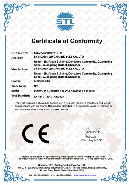 CE-MD-Zertifikat