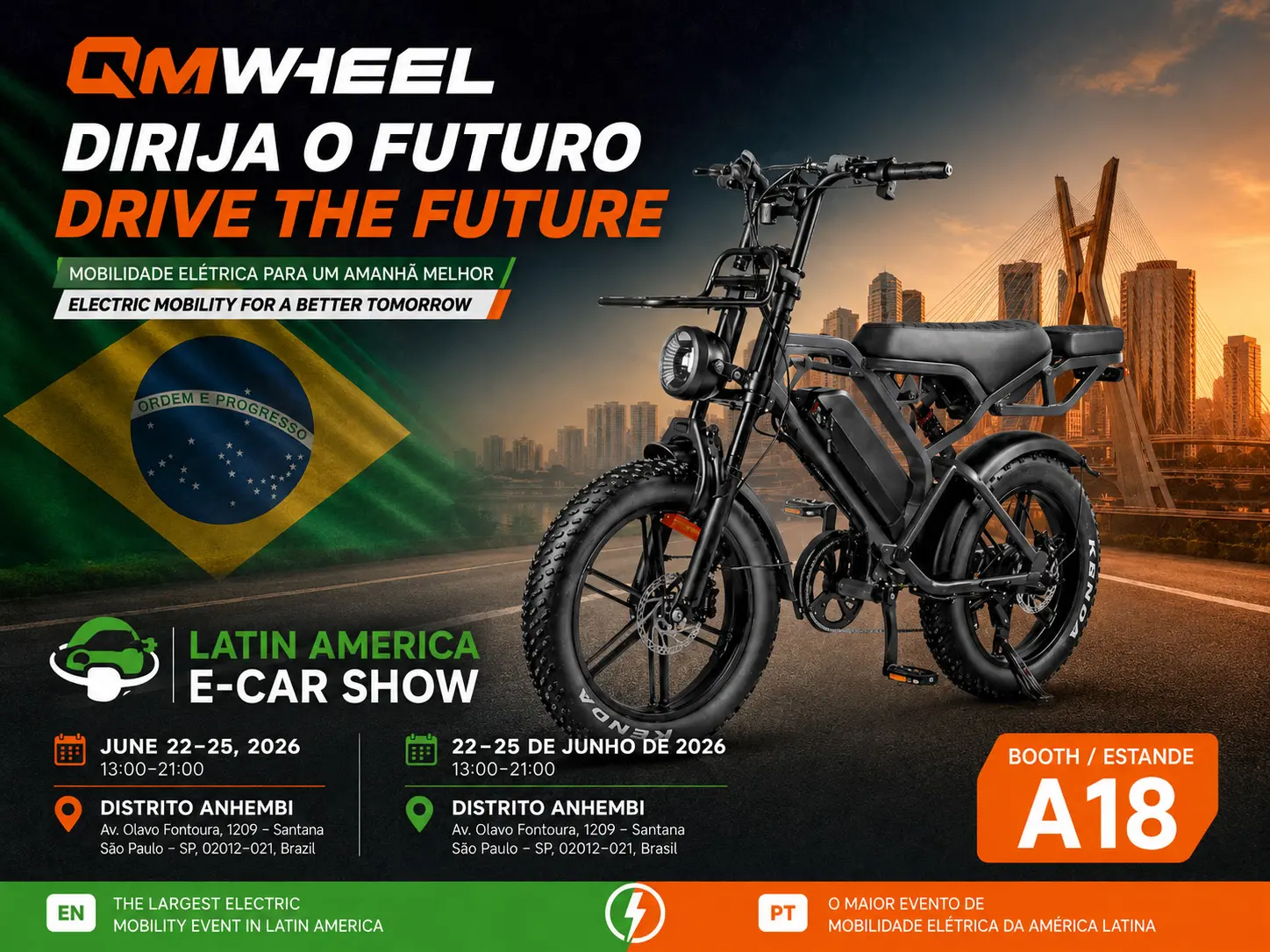 QMWHEEL stellt leistungsstarke Fat-Tire-E-Bikes auf der E-Bike-Messe aus
